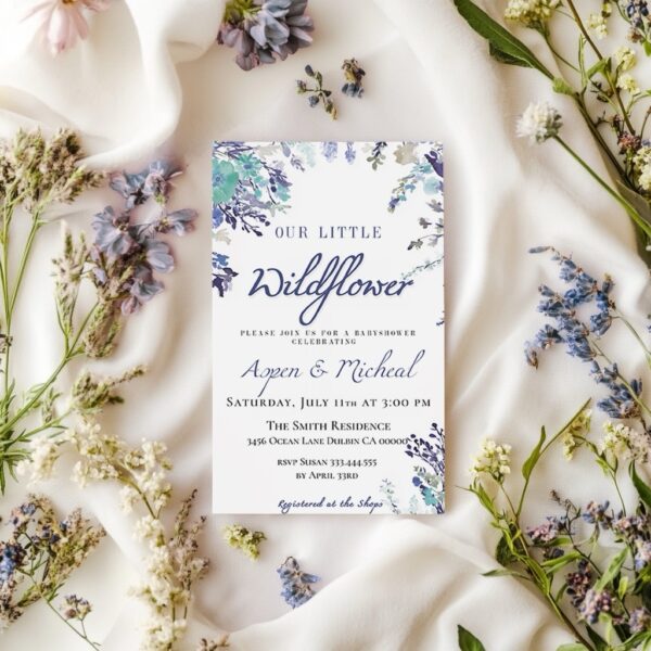 Blue Little Wildflower